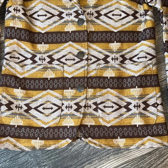 Aztec Print Three Button Blazer Silverado Western XS - Picture 5 of 10